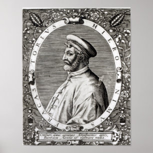 Poster Retrato do medalhão de Girolamo Fracastoro