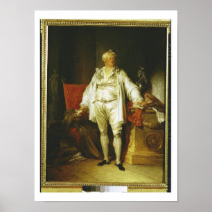 Pôster Retrato do Monsieur Bergeret de Grancourt (1715-8
