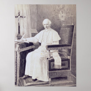 Poster Retrato do papa Leo XIII