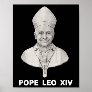 Poster Retrato do Papa Leo Xiv
