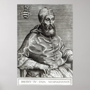 Poster Retrato do papa Pius IV, 1555