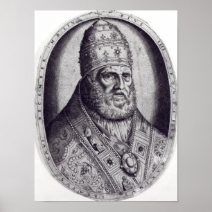Pôster Retrato do papa Pius IV, 1559