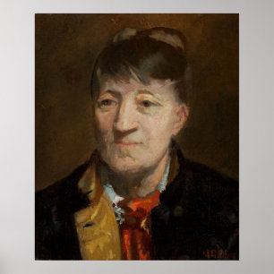 Poster Retrato do pintor norueguês Kitt