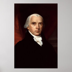 Pôster Retrato do presidente James Madison por John
