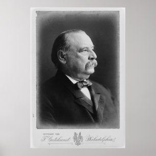 Pôster Retrato do presidente Stephen Grover Cleveland