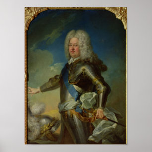 Poster Retrato do rei de Estanislau Lesczinski do Polôni