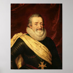 Pôster Retrato do rei de Henri IV de France