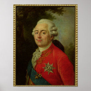 Poster Retrato do rei de Louis XVI de France