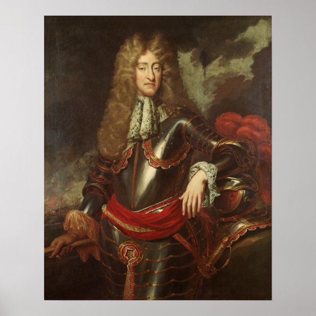 Pôster Retrato do Rei James II, c.1690 (Frente)