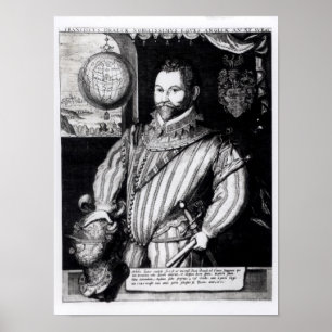Pôster Retrato do senhor Francis Drake