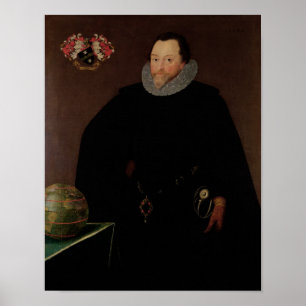 Pôster Retrato do senhor Francis Drake 1591