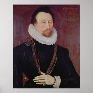 Pôster Retrato do senhor John Hawkins 1581