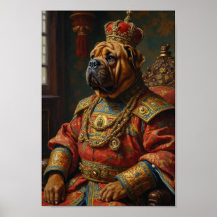 Poster Retrato do Shar-Pei Real