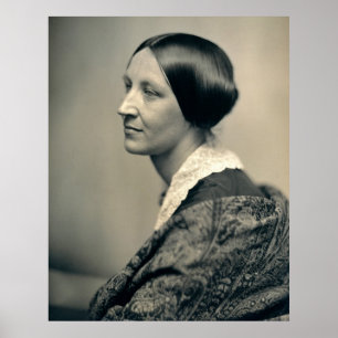 Pôster Retrato do Suffragist Susan Brownell Anthony 1850