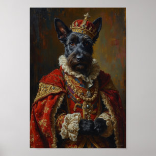 Poster Retrato do Terrier Escocês Real
