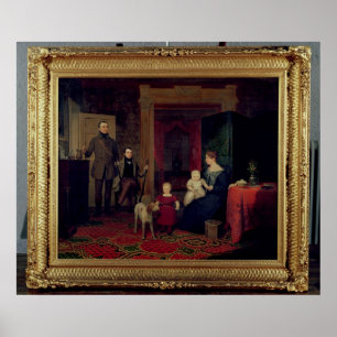 Pôster Retrato do Van Cortland Família, c.1830