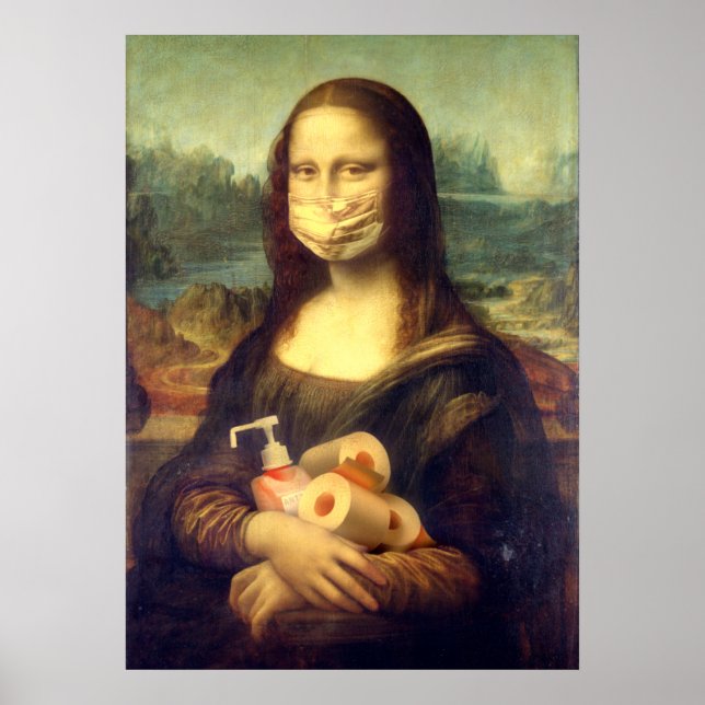 Poster Retrato do vírus Corona (Frente)