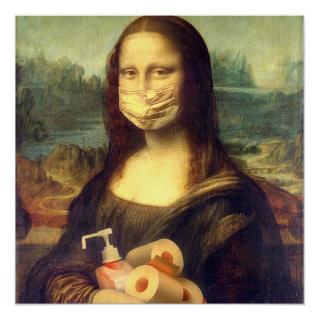 Pôster Retrato do vírus Corona (Frente)