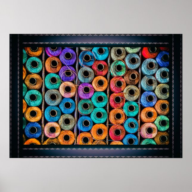 Pôster Retrato dos fios de costura (Frente)