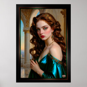 Poster Retrato Encantador do Emerald Empress