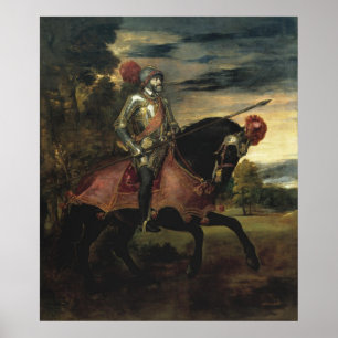 Poster Retrato Equestre de Charles V