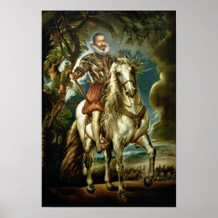 Poster Retrato equestre do duque de Lerma 1603