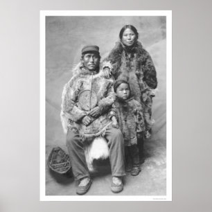 Pôster Retrato Eskimo 1921 da família