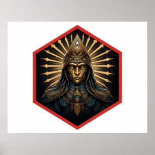 Poster Retrato Fantástico Incrível da Illuminati