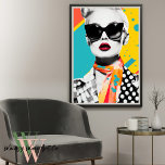 Poster Retrato fêmea de pop Art<br><div class="desc">Entra num mundo onde retratos clássicos encontram uma arte moderna de pop com a nossa Coleção "Pop Femme". Este conjunto vibrante celebra a multifacetada essência da feminilidade através de uma série de retratos femininos marcantes, cada um rendido em paletas e designs ousados e inspirados no pop. A Coleção "Pop Femme"...</div>