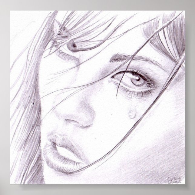 Poster Retrato feminino (Frente)