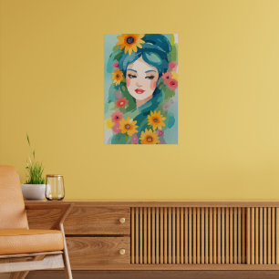 Poster Retrato Floral Daydreit