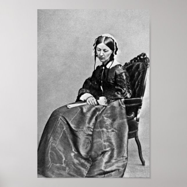 Poster Retrato Florence Nightingale - 1854 (Frente)