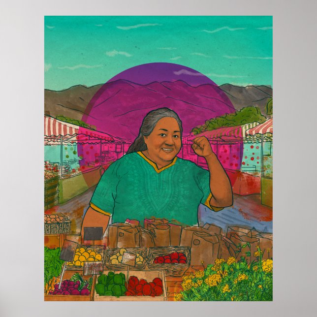 Poster Retrato: Helga Garcia-Garza, Agri-cultura (Frente)