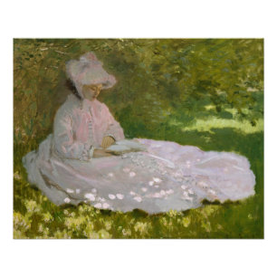 Pôster Retrato impressionista de primavera, Claude Monet