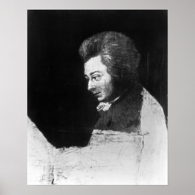 Pôster Retrato inacabado de Wolfgang Amadeus Mozart (Frente)