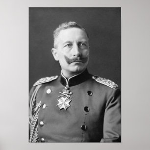 Poster Retrato Kaiser Wilhelm II - 1902