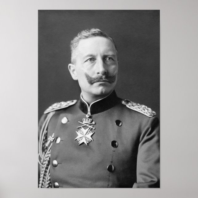 Poster Retrato Kaiser Wilhelm II - 1902 (Frente)