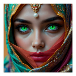 Pôster Retrato Luminoso de Papelaria