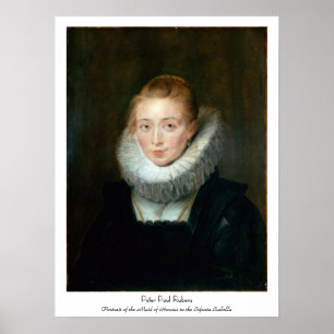 Poster Retrato Maid Honor Infanta Isabella Rubens Paul