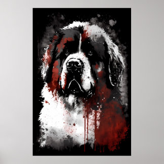 Poster Retrato Mastiff Tibetano