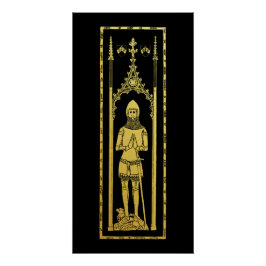 Pôster Retrato medieval inglês 1355 John, Lord Cobham