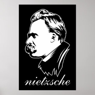 Poster Retrato Mousepad de Frederich Nietzsche
