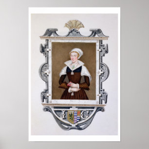 Pôster Retrato Nove-Dias Qu da senhora Jane de Cinzento