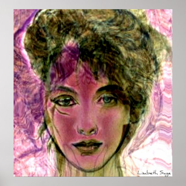 Poster Retrato "O Guerreiro Violeta" (Frente)