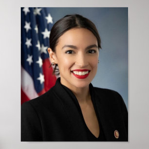 Poster Retrato Oficial Alexandria Ocasio Cortez