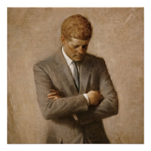 Pôster Retrato Oficial de John F Kennedy