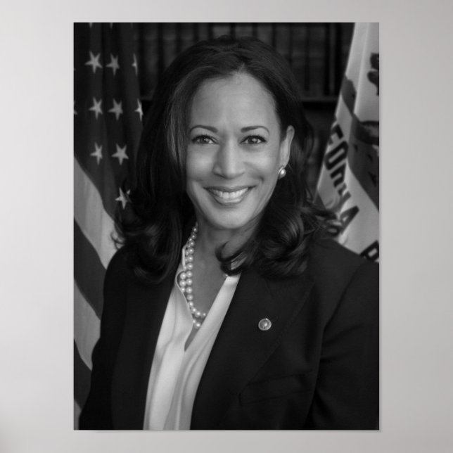 Poster Retrato Oficial do Senador Kamala Harris - 2017 (Frente)
