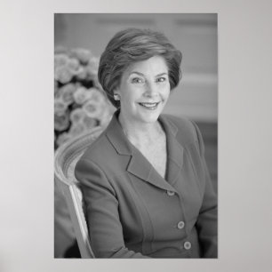 Poster Retrato Oficial Laura Bush - 2005
