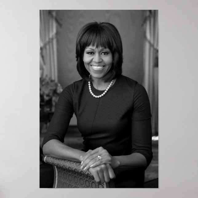 Poster Retrato Oficial Michelle Obama - 2013 (Frente)