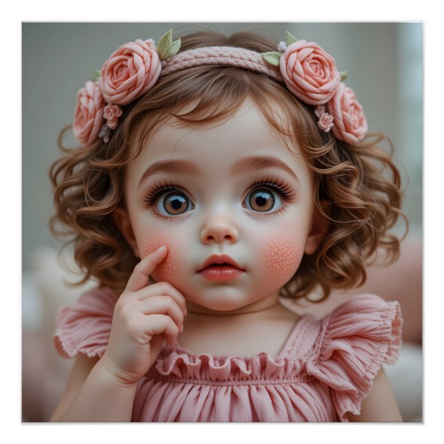 Pôster Retrato para Bebês bordado (Frente)